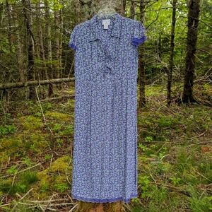 APRIL CORNELL Vintage Women's Lace Trim Maxi Dress, size Medium